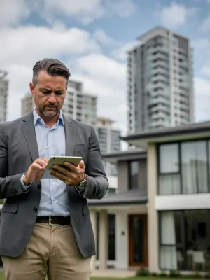 Expert real estate appraiser assessing property value in a dynamic market environment for 2026.