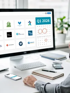 Q1 2026 rewards expiration checklist on a digital tablet