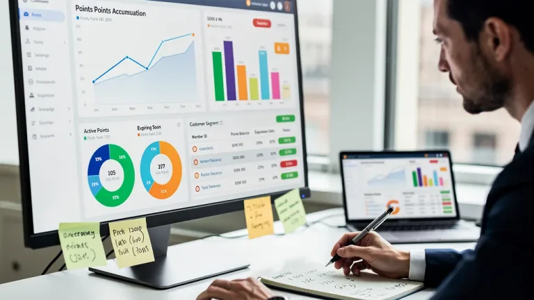 Rewards program data dashboard analysis for points expiration