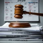 Gavel on documents symbolizing new FTC credit repair regulations for 2026