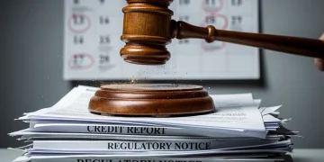 Gavel on documents symbolizing new FTC credit repair regulations for 2026