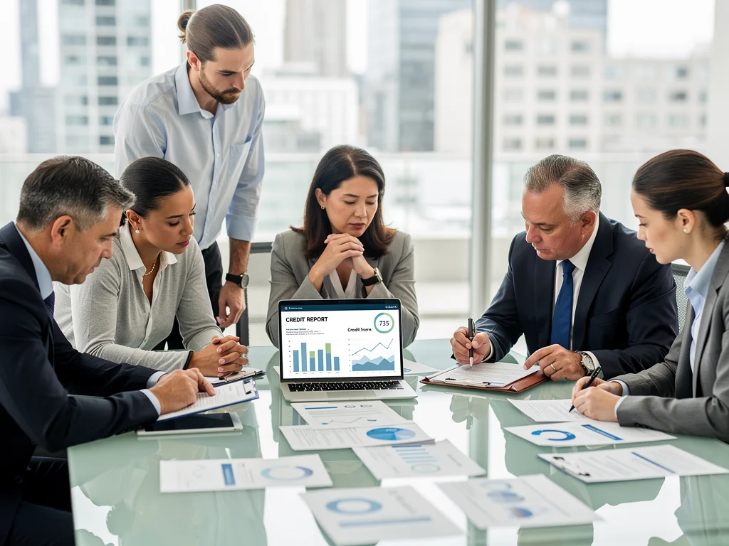 Lenders and borrowers discussing solutions for rising auto loan defaults