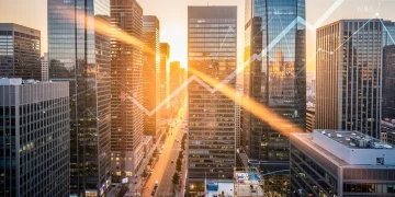 Modern city skyline at dawn, representing high-yield real estate investments in 2026