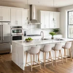 Modern renovated kitchen interior for high real estate ROI