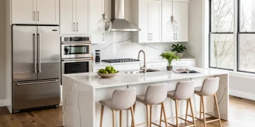 Modern renovated kitchen interior for high real estate ROI