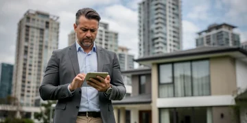 Expert real estate appraiser assessing property value in a dynamic market environment for 2026.