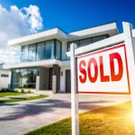 Sold sign in front of a modern house, symbolizing quick real estate liquidity in 2026.