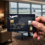 Credit card with travel motifs, symbolizing the best perks for maximizing travel value in 2026.