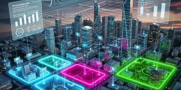 Urban planning map showing future commercial development zones and regulatory changes for real estate investment in 2026.