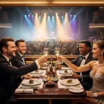 People enjoying a VIP concert experience with credit card event perks